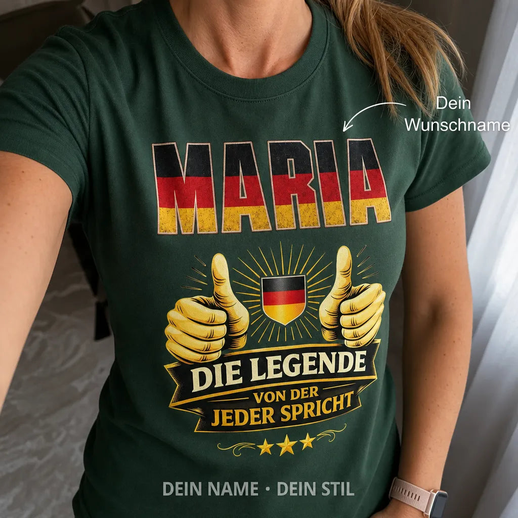 Personalisiertes Deutschland T-Shirt mit Namen - Nicht für jeden gemacht