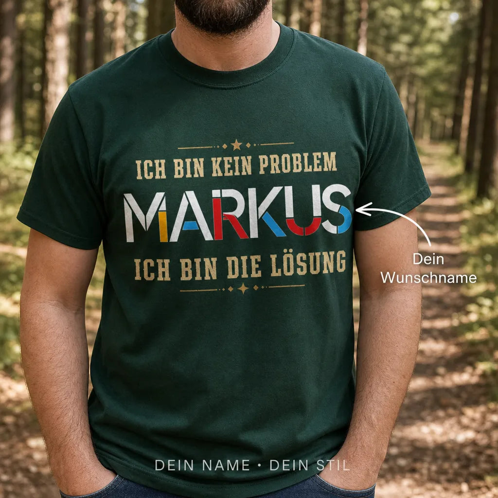 Personalisiertes Abenteurer T-Shirt mit Namen - Geboren, um echt zu sein