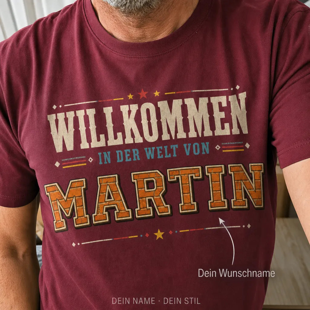 Personalisiertes Original T-Shirt mit Namen - Natürlich habe ich Recht