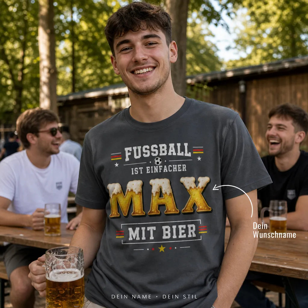 Personalisiertes Legende Fußball T-Shirt mit Namen - Man hat dich gewarnt