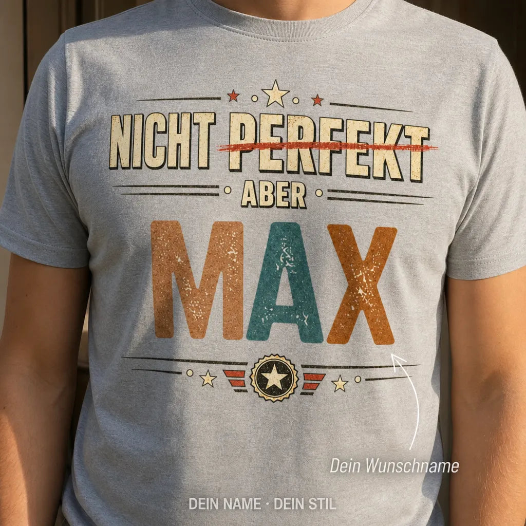 Personalisiertes Namen T-Shirt mit Namen - Bleib ruhig, sie regelt das