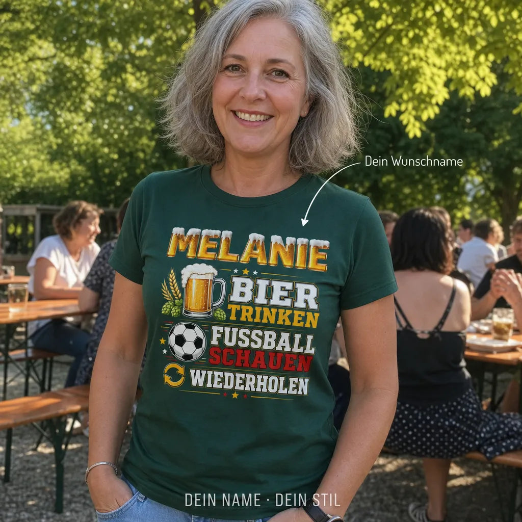 Personalisiertes Bier T-Shirt mit Namen - Der wahre Biermeister