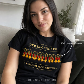 Personalisiertes Legende T-Shirt mit Namen - Vor dem alle warnen