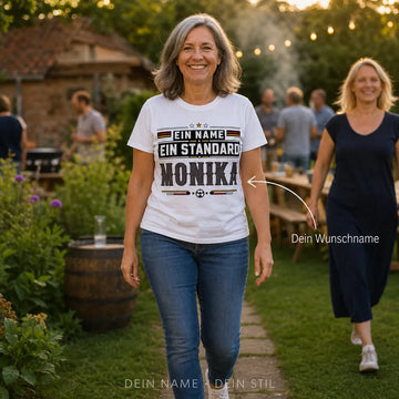 Personalisiertes Fußball Deutschland T-Shirt mit Namen - Ein Name, ein Standard
