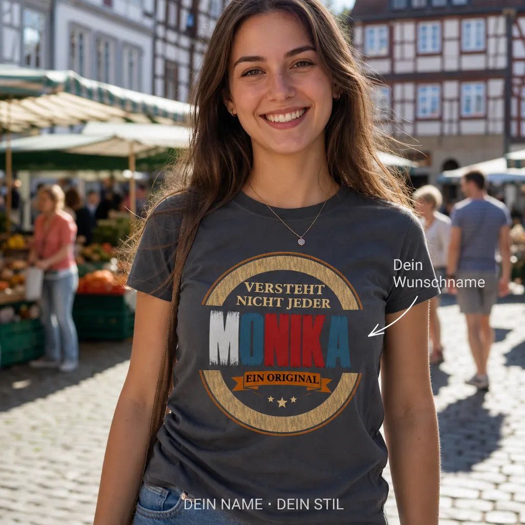 Personalisiertes Deutschland T-Shirt mit Namen - Glaub mir, ich weiß wie