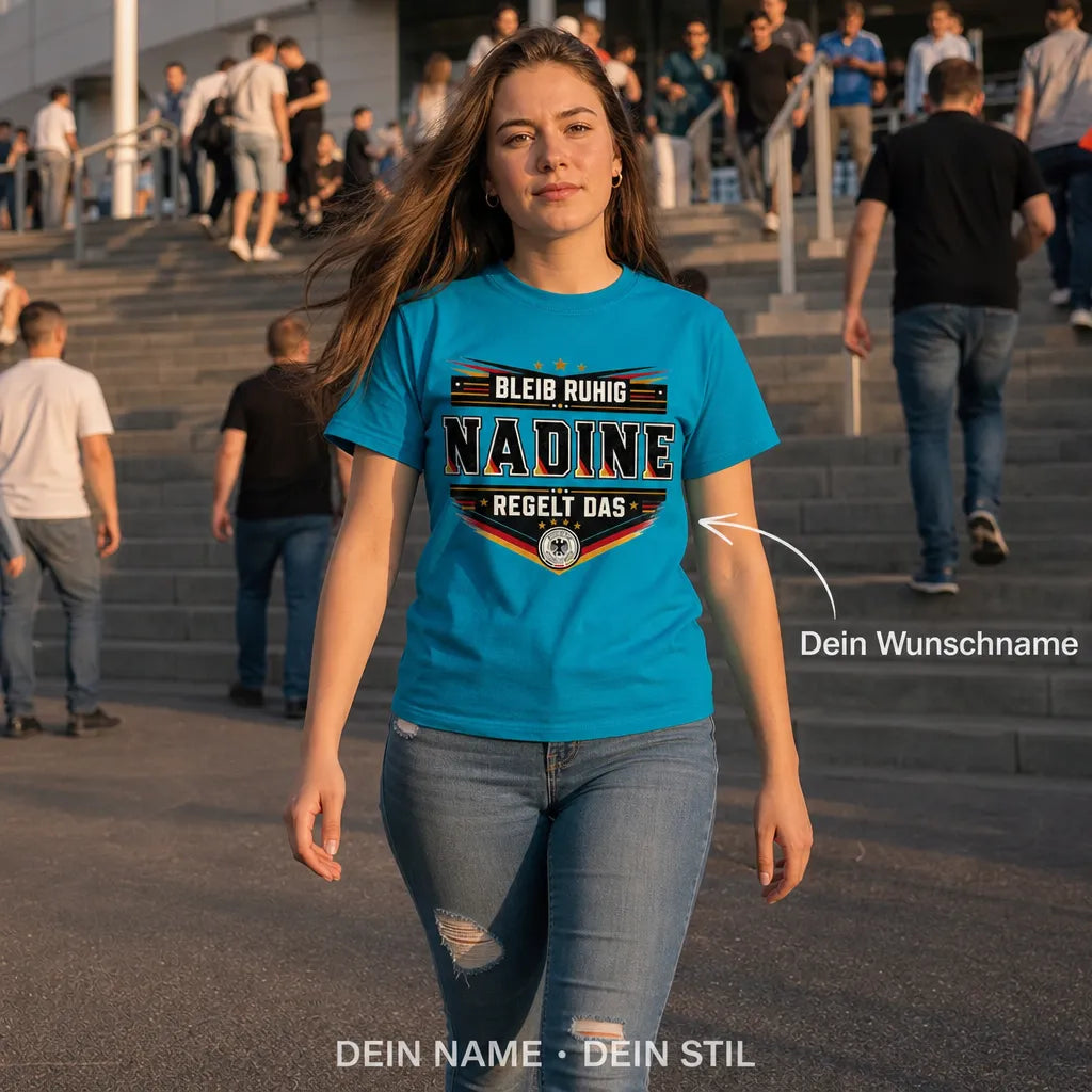 Personalisiertes Fußball Deutschland T-Shirt mit Namen - Alles unter Kontrolle