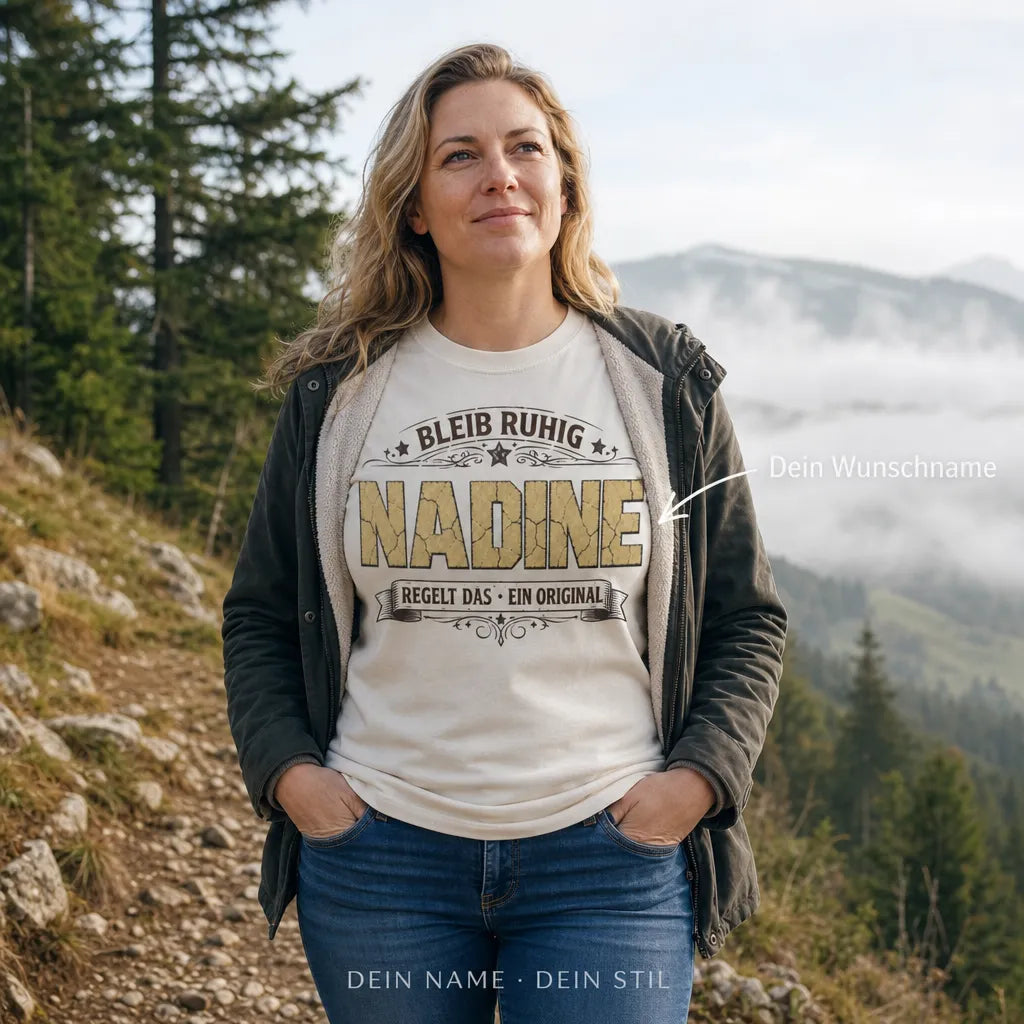Personalisiertes Outdoor T-Shirt mit Namen - Das sagt alles