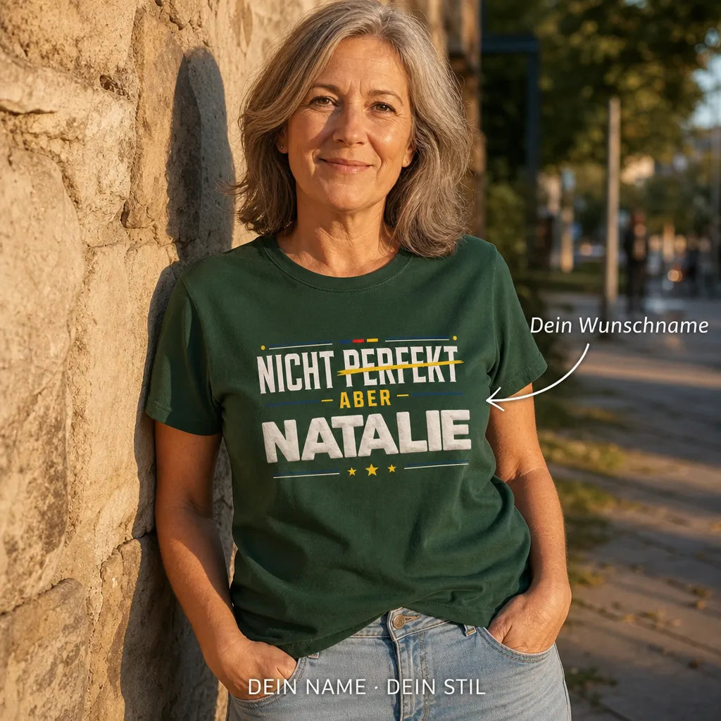 Personalisiertes Fußball T-Shirt mit Namen - Kein Trainer, aber besser