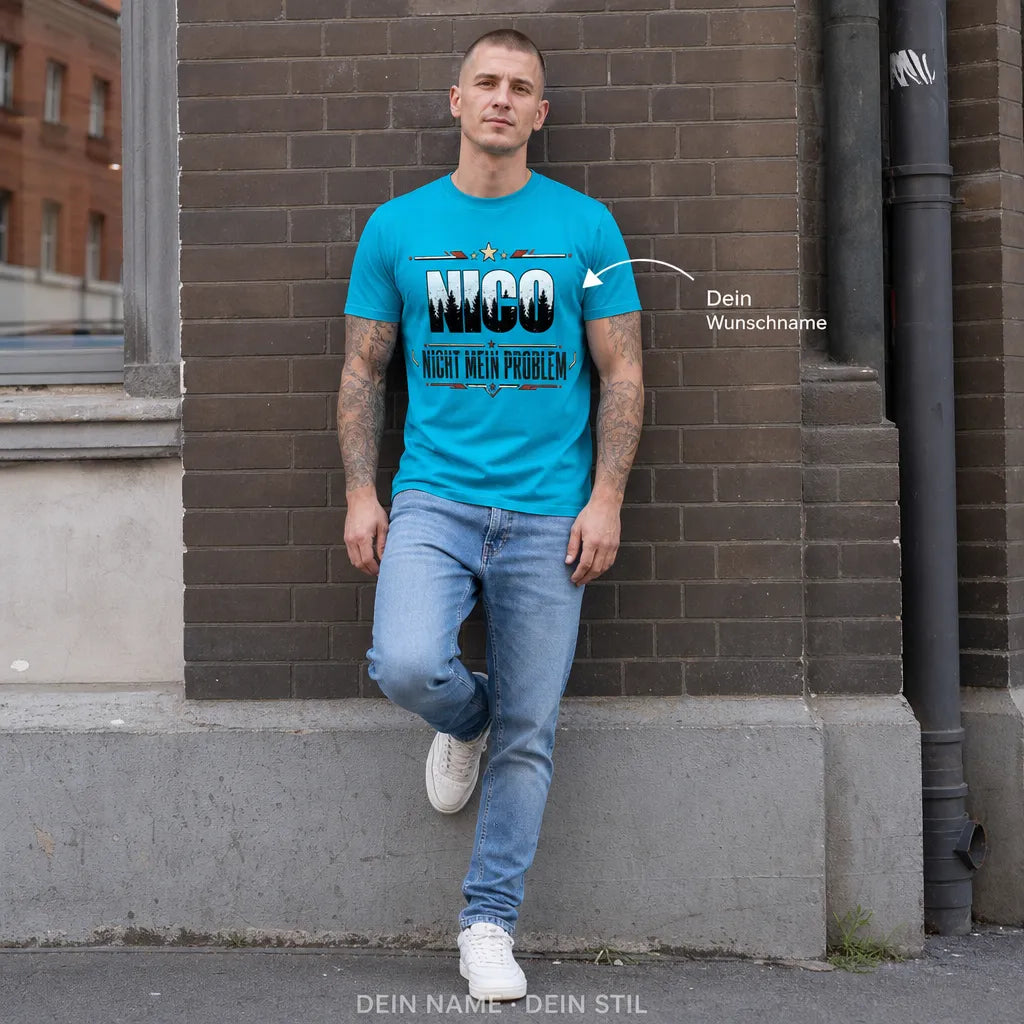 Personalisiertes Legende T-Shirt mit Namen - Geboren um legendär zu sein