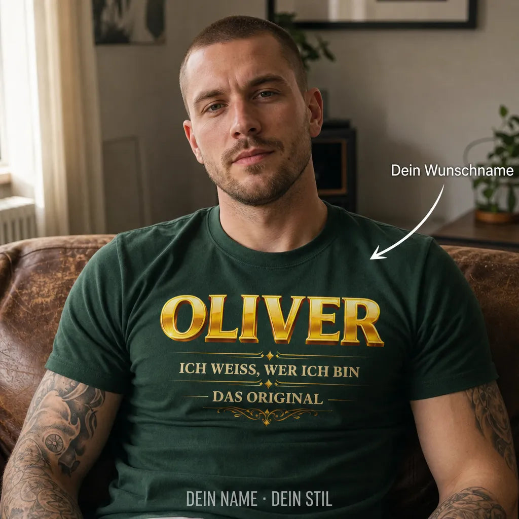 Personalisiertes Deutschland T-Shirt mit Namen - Bleib ruhig, ich regel das