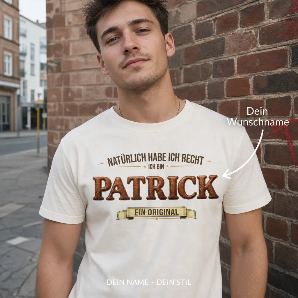 Personalisiertes Spruch T-Shirt mit Namen - Unterschätze mich niemals