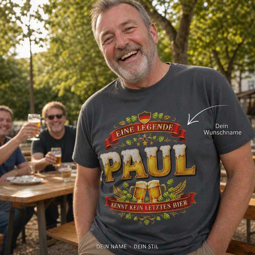 Personalisiertes Bier T-Shirt mit Namen - Das war nicht ich