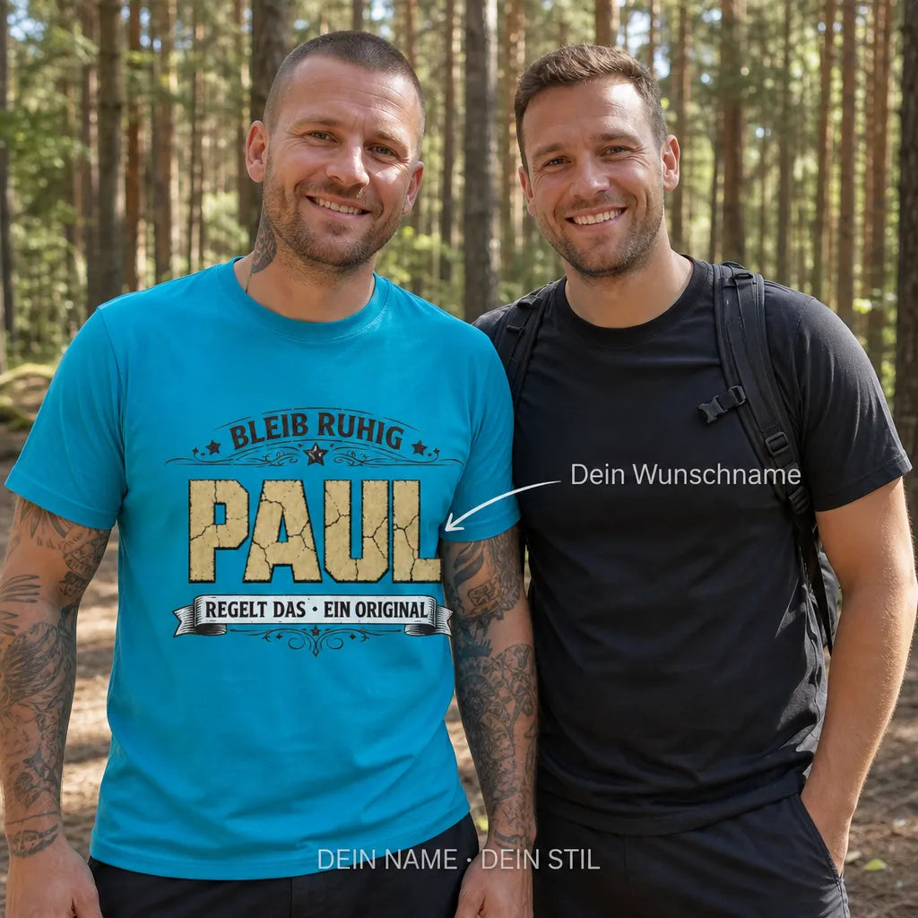 Personalisiertes Outdoor T-Shirt mit Namen - Das sagt alles