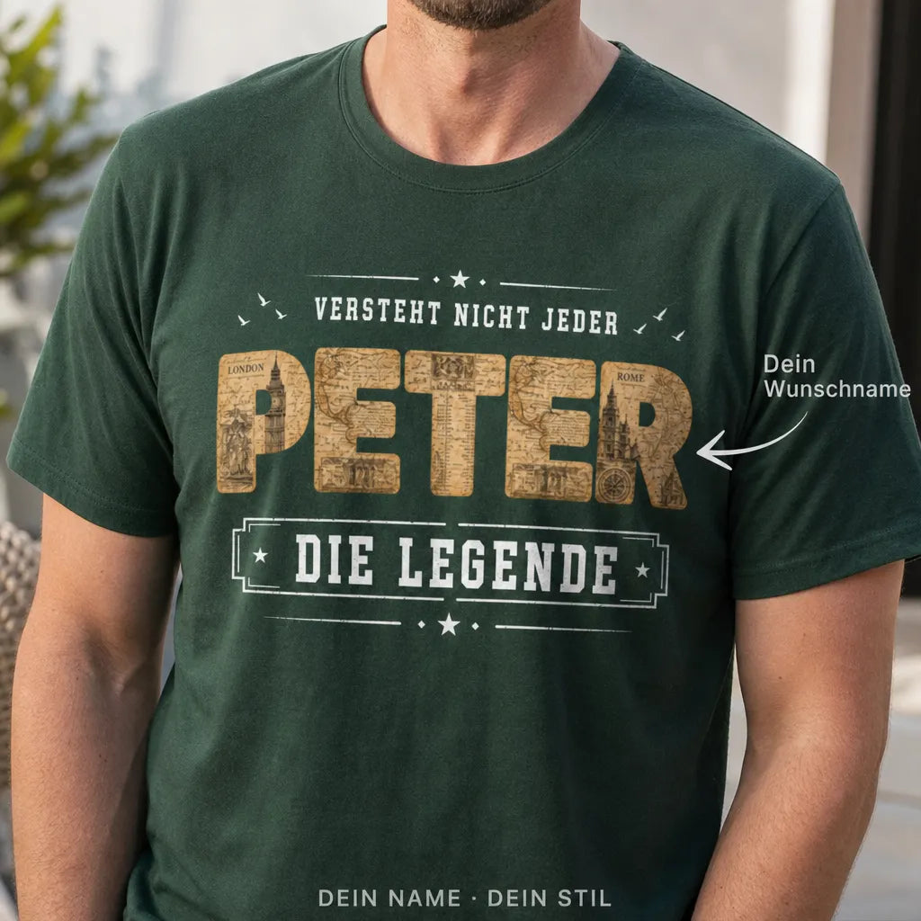 Personalisiertes Laune T-Shirt mit Namen - So sehe ich immer aus