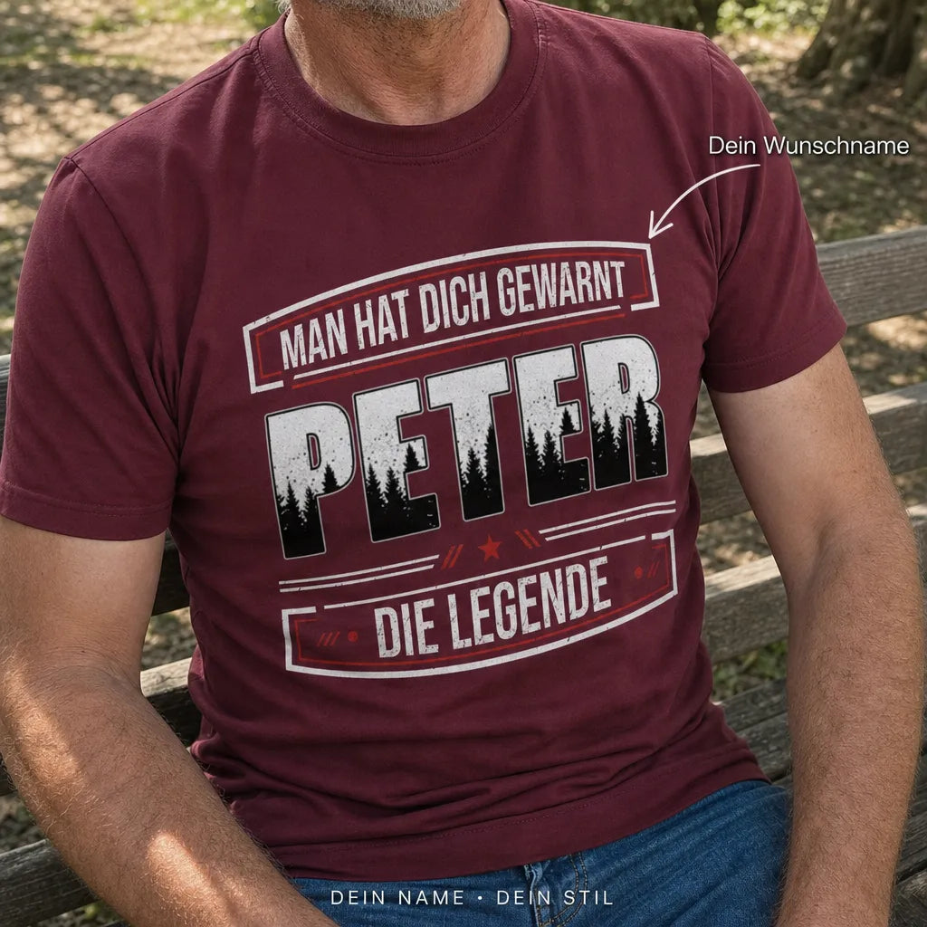 Personalisiertes Deutschland T-Shirt mit Namen - Ich weiß, wer ich bin