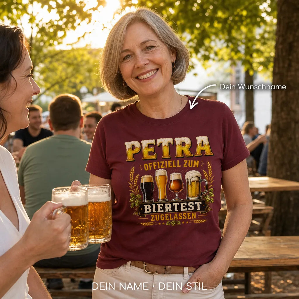 Personalisiertes Bier T-Shirt mit Namen - Und noch ein Bier!