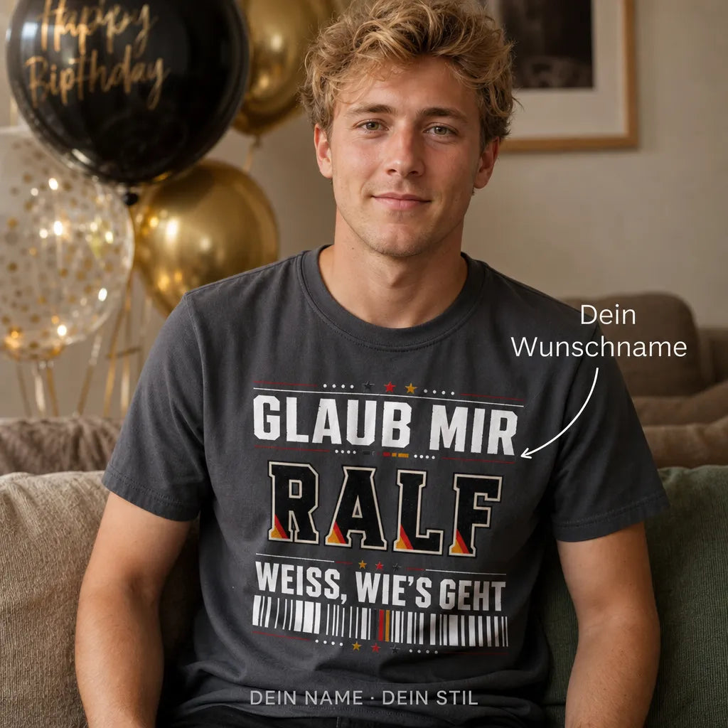 Personalisiertes Legende Deutschland T-Shirt mit Namen - Seit Jahren gut, immer!