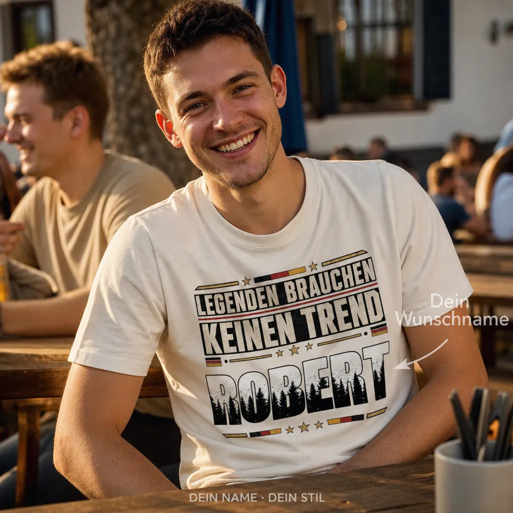 Personalisiertes Legende T-Shirt mit Namen - Ich bin die Legende