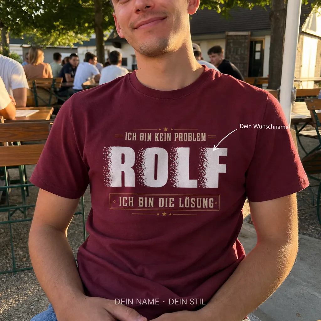Personalisiertes Humor T-Shirt mit Namen - Alles unter Kontrolle, klar!