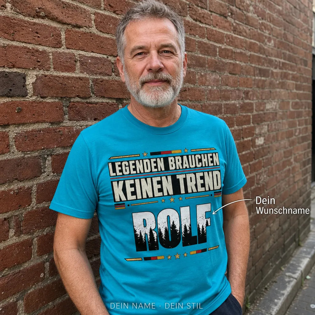 Personalisiertes Legende T-Shirt mit Namen - Ich bin die Legende