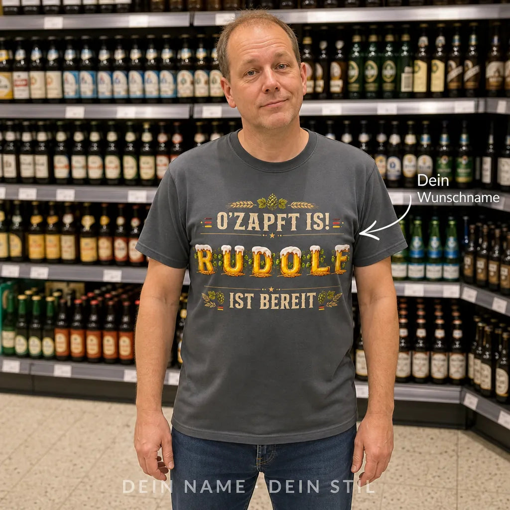 Personalisiertes Spruch T-Shirt mit Namen - Nicht perfekt, aber ich
