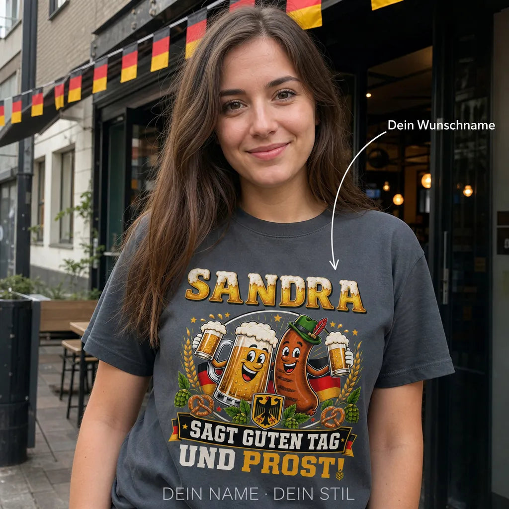Personalisiertes Fußball Bier T-Shirt mit Namen - So sehen Sieger aus