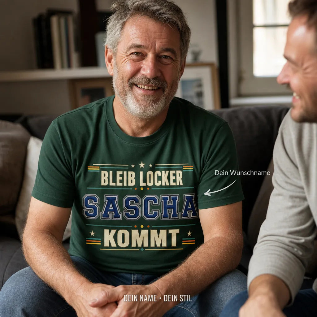 Personalisiertes Spruch T-Shirt mit Namen - Unterschätze mich niemals