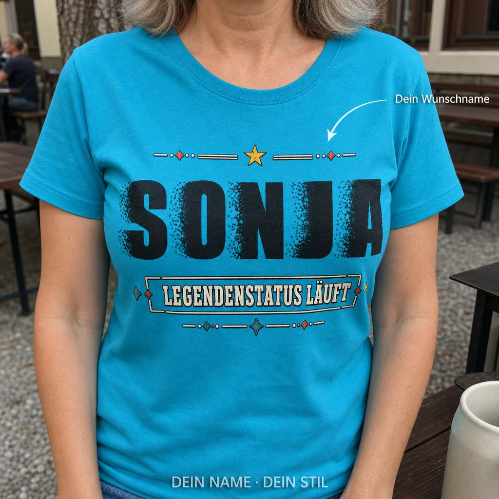 Personalisiertes Original T-Shirt mit Namen - Ich weiß, wer ich bin