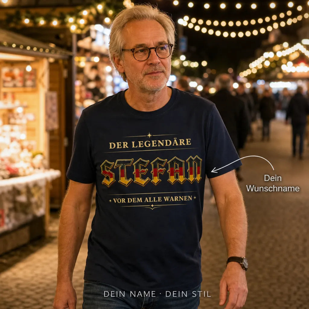 Personalisiertes Legende T-Shirt mit Namen - Vor dem alle warnen