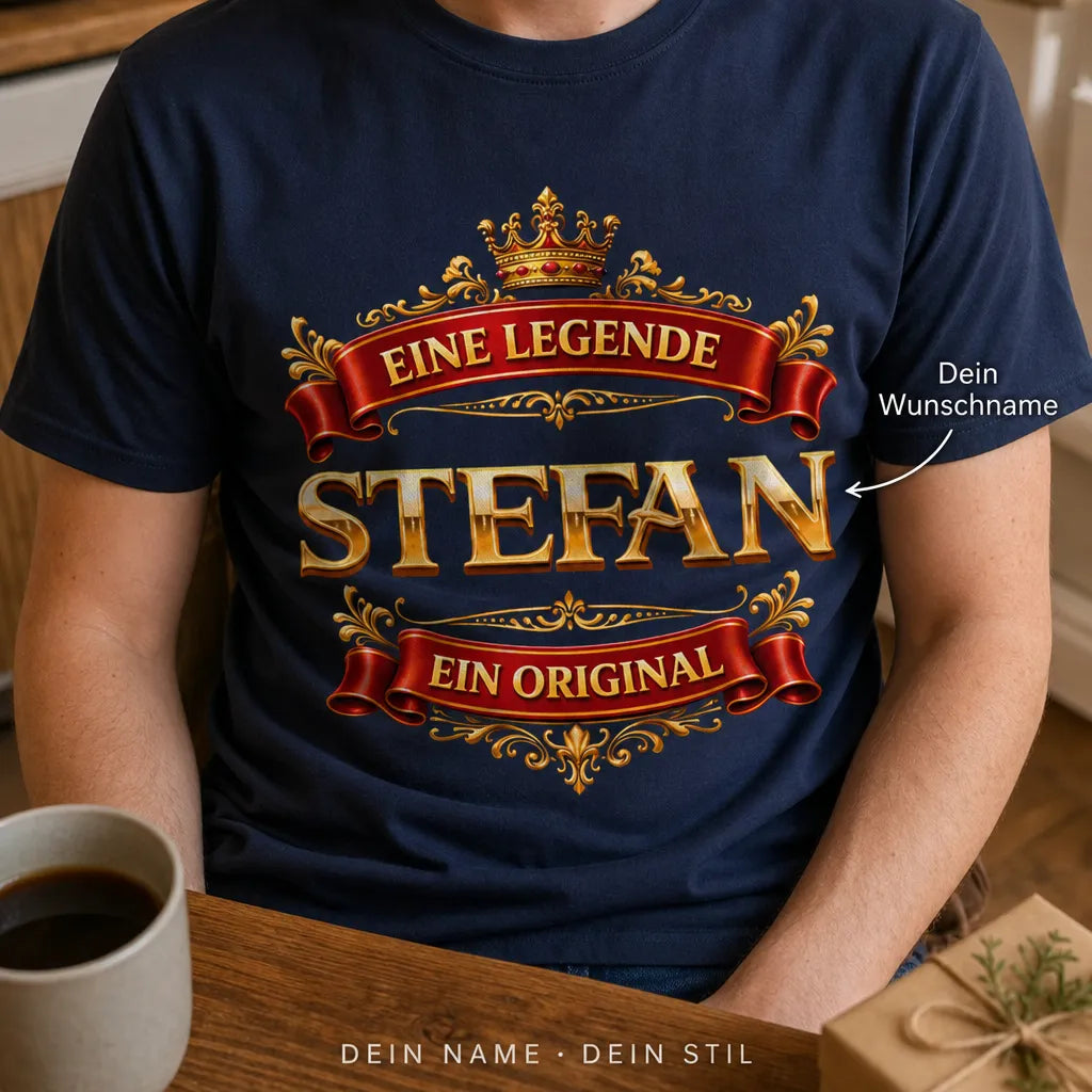 Personalisiertes Legende T-Shirt mit Namen - Eine Legende, ein Original