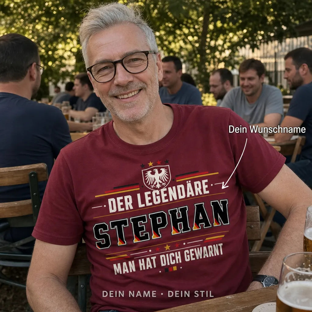 Personalisiertes Fußball Deutschland T-Shirt mit Namen - Macht das schon