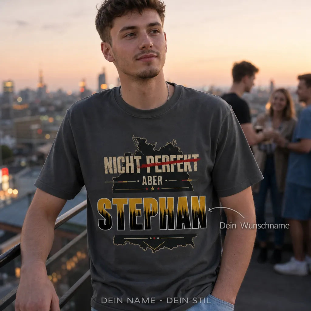 Personalisiertes Original T-Shirt mit Namen - Ich weiß, wer ich bin