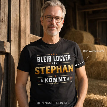Personalisiertes Outdoor Abenteuer T-Shirt mit Namen - Legende auf jedem Gipfel