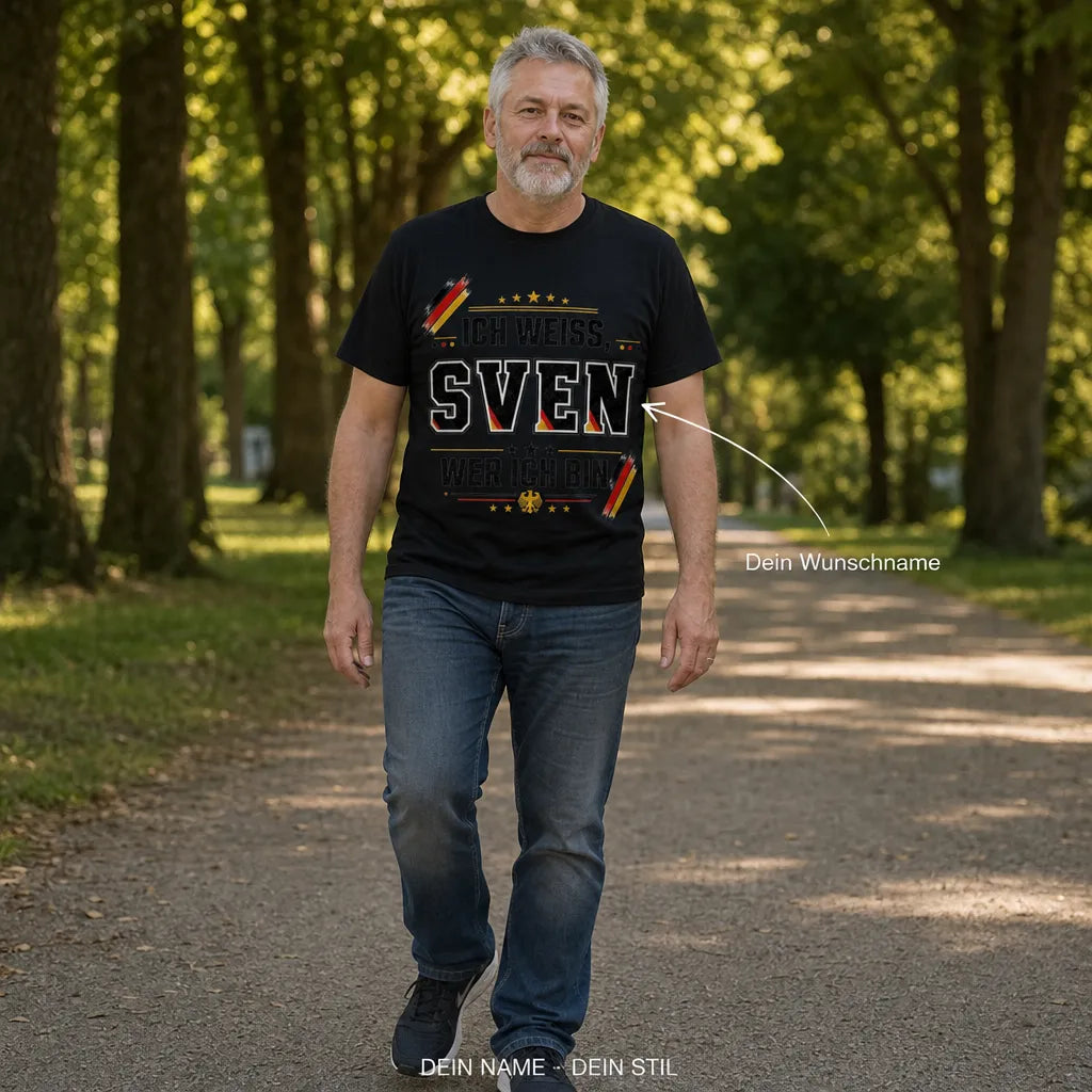 Personalisiertes Fußball T-Shirt mit Namen - Man hat dich gewarnt