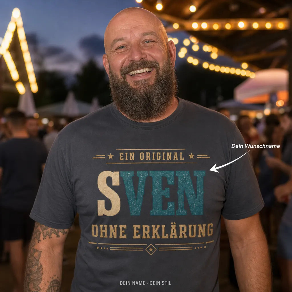 Personalisiertes Spruch T-Shirt mit Namen - Nicht perfekt, aber nah dran