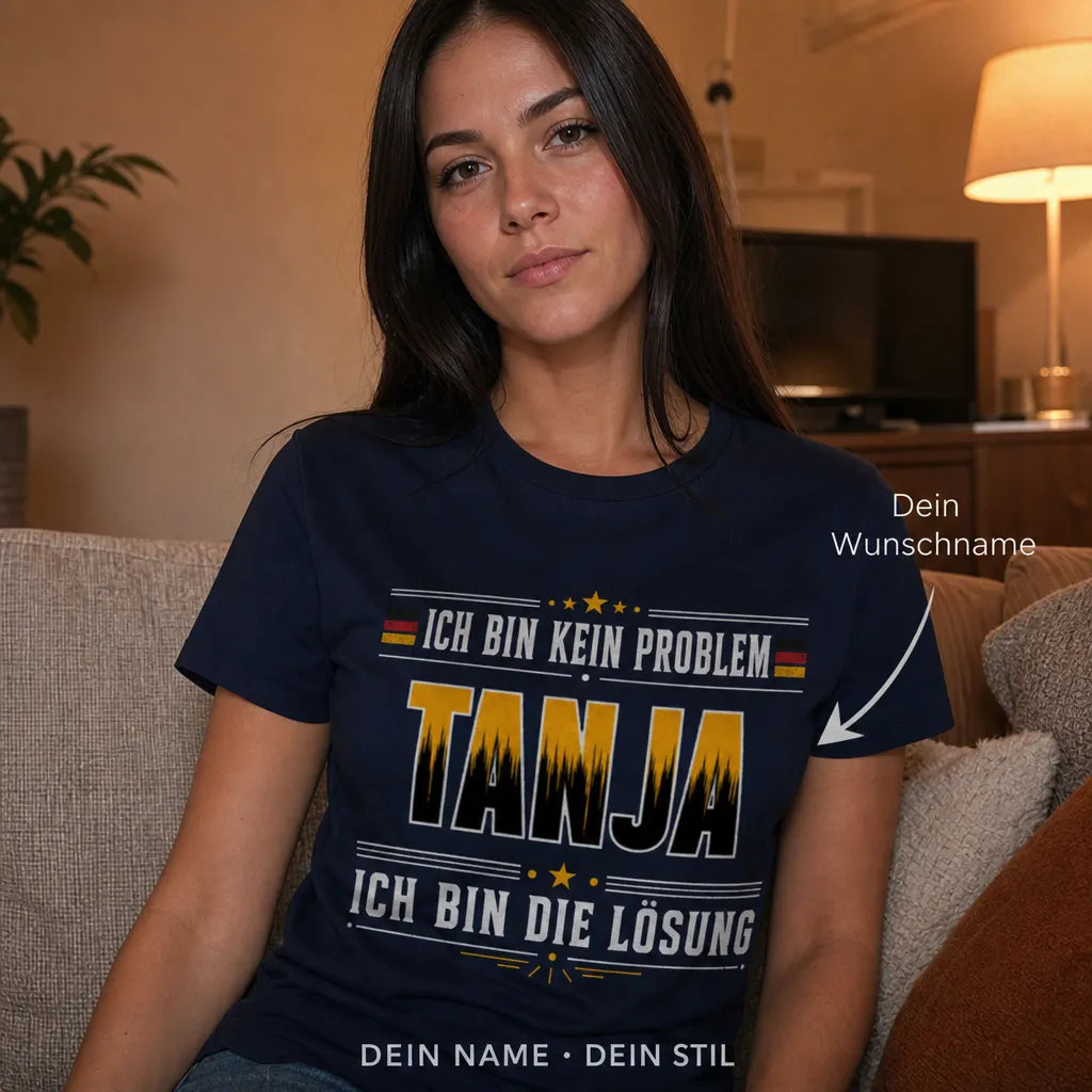 Personalisiertes Deutschland T-Shirt mit Namen - Stolz, deutsch und einzigartig