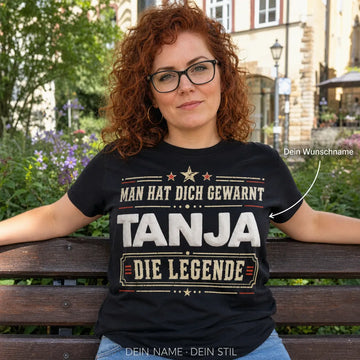 Personalisiertes Legende T-Shirt mit Namen - Man hat dich gewarnt