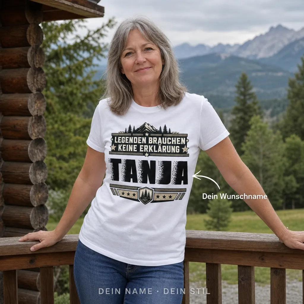 Personalisiertes Legenden T-Shirt mit Namen - Legenden brauchen keine Erklärung