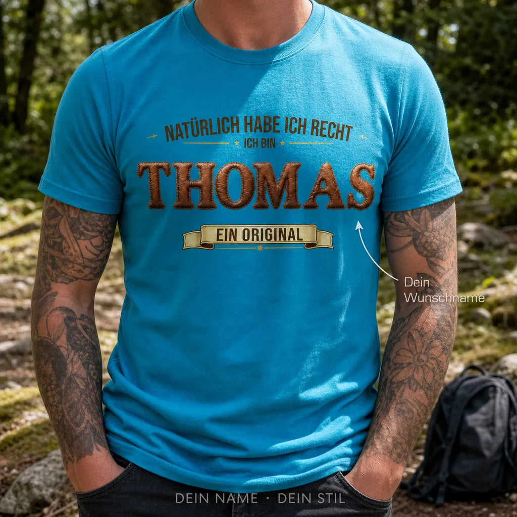 Personalisiertes Spruch T-Shirt mit Namen - Unterschätze mich niemals
