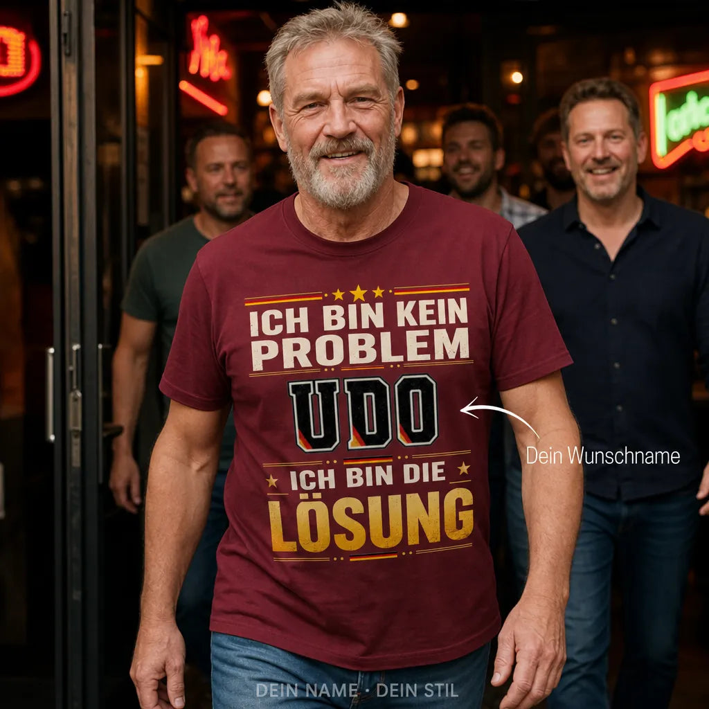 Personalisiertes Fußball Deutschland T-Shirt mit Namen - Hat alles unter Kontrolle