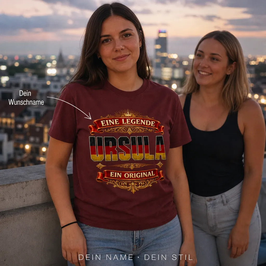 Personalisiertes Legende T-Shirt mit Namen - Eine Legende, ein Original