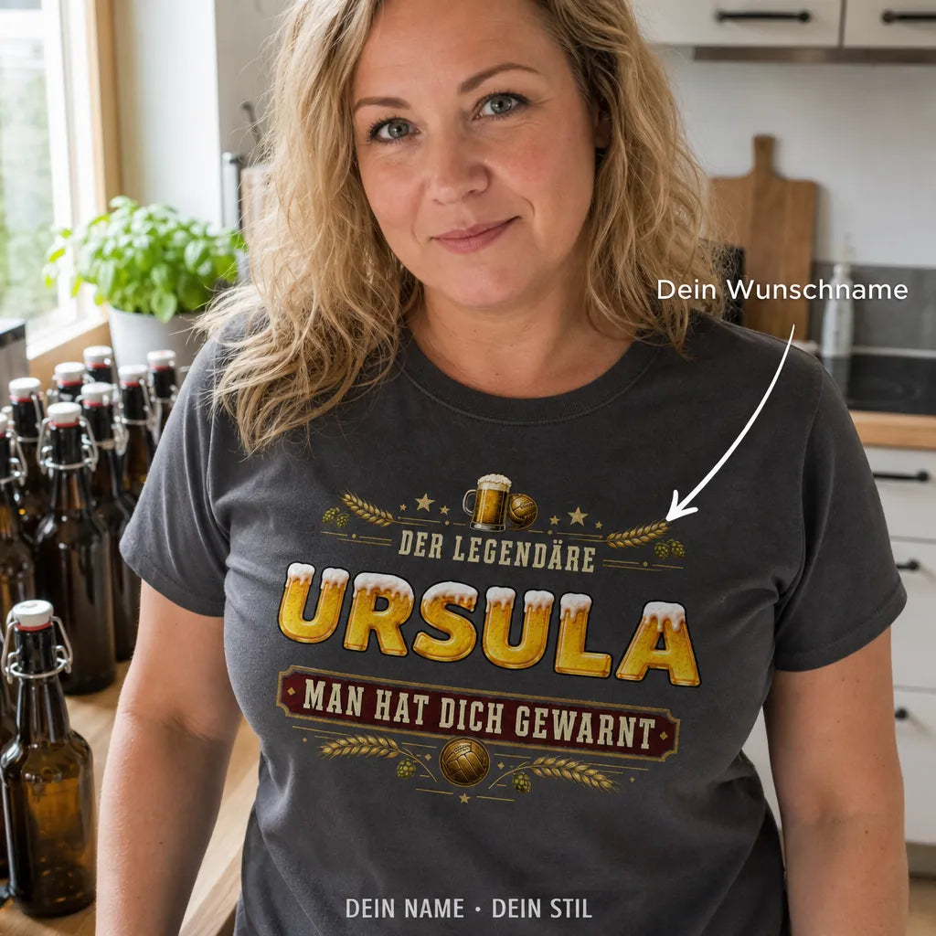 Personalisiertes Oktoberfest Bier T-Shirt mit Namen - Offizieller Bierverkoster Prost!