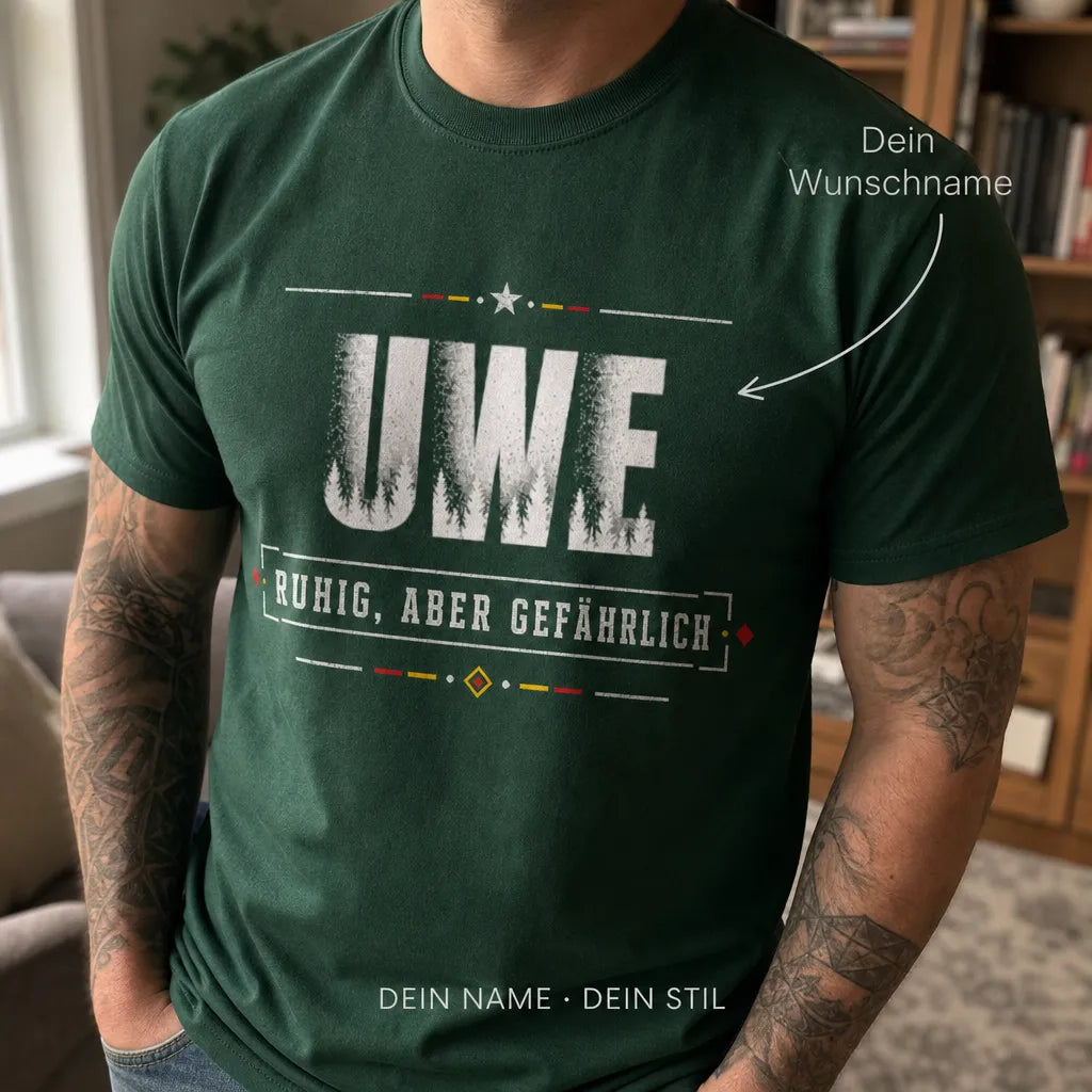 Personalisiertes Outdoor Abenteuer T-Shirt mit Namen - Legende auf jedem Gipfel
