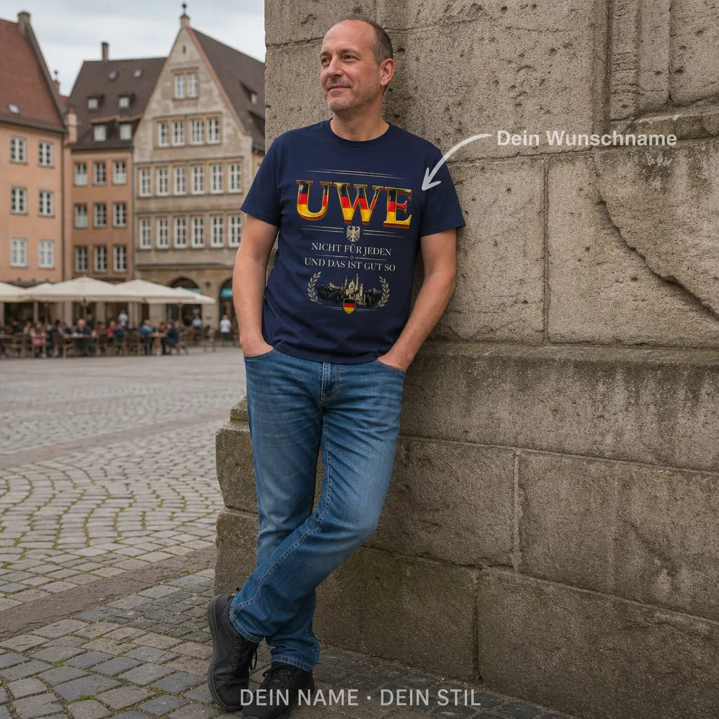 Personalisiertes Deutschland T-Shirt mit Namen - Nicht für jeden gemacht