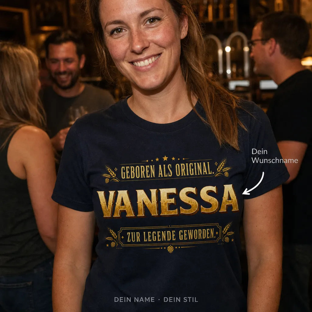 Personalisiertes Legende T-Shirt mit Namen - Geboren als Original