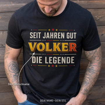 Personalisiertes Legende Deutschland T-Shirt mit Namen - Seit Jahren gut, immer!