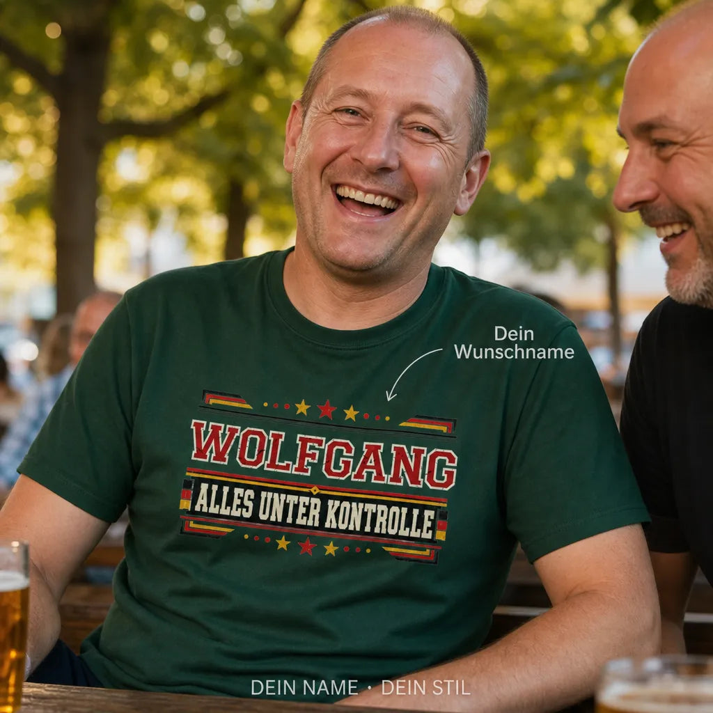 Personalisiertes Bier T-Shirt mit Namen - Einmalig seit Geburt