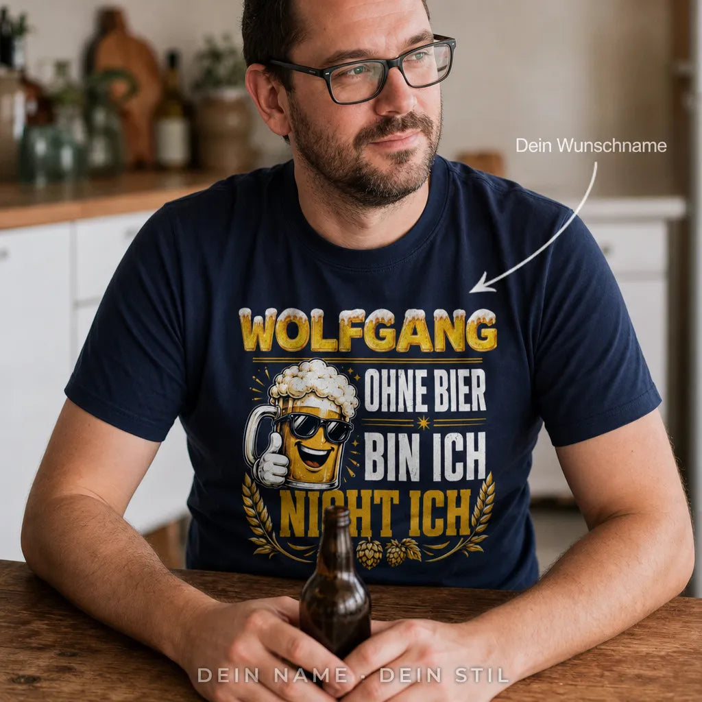 Personalisiertes Bier T-Shirt mit Namen - Das war nicht ich