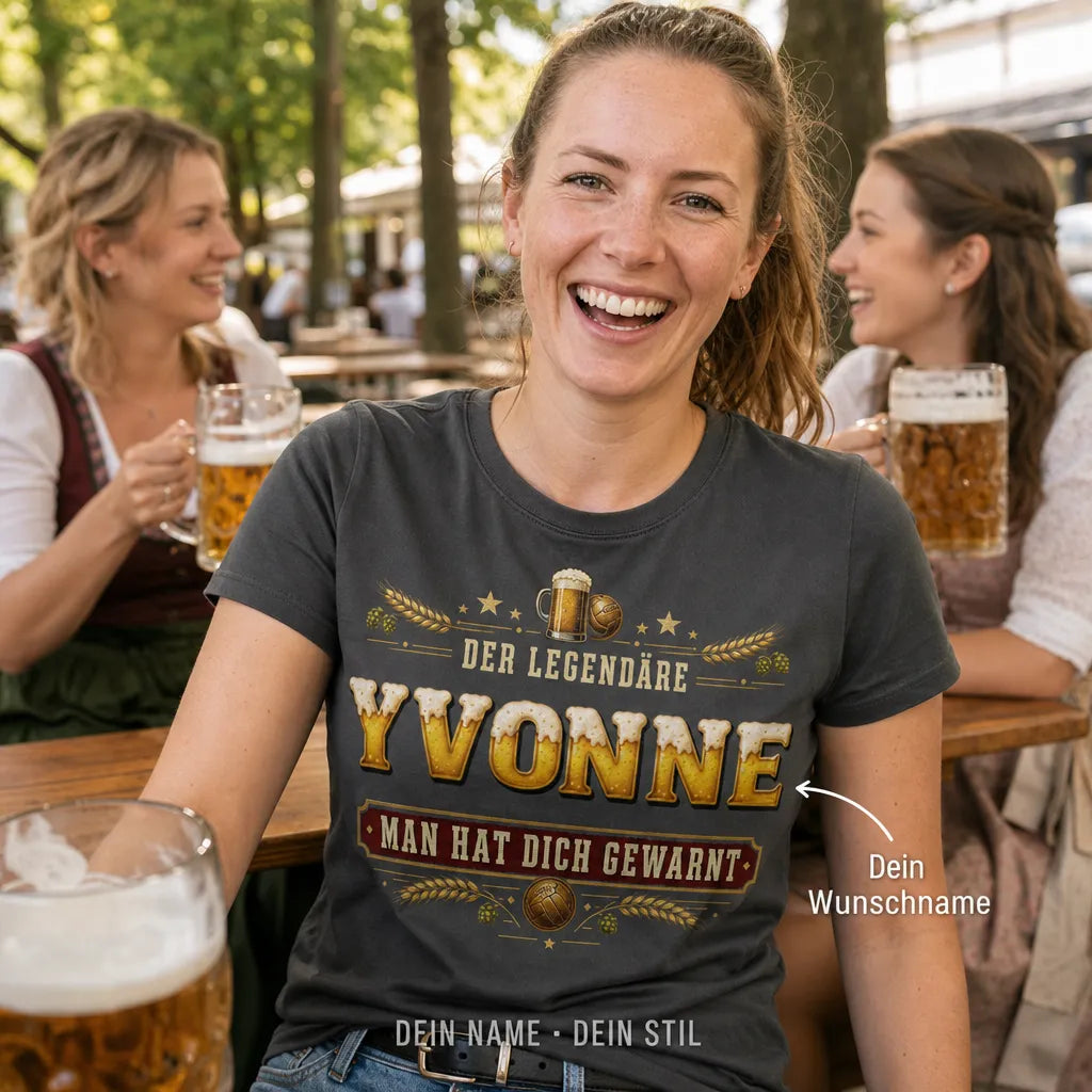 Personalisiertes Oktoberfest T-Shirt mit Namen - Wiesn Modus an!