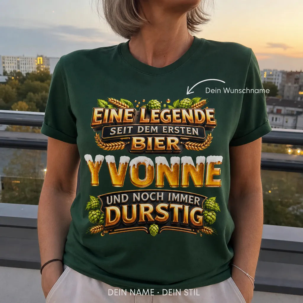 Personalisiertes Bier T-Shirt mit Namen - Das war nicht ich